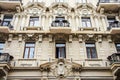 BAKU, AZERBAIJAN - JULY 8, 2016: Hotel luxury resort in Baku. Hotel facade outside images. Hotel accommodation industry concept.