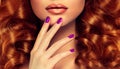 Luxury fashion style, nails manicure.