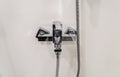 Luxury faucet in hotel bathroom for shower Royalty Free Stock Photo