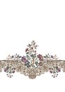 Luxury baroque ornamental border composition