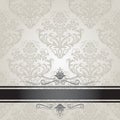 Luxury floral silver book cover