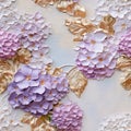 Luxury flowers mural, ornate seamless pattern for wedding photo album, romantic wallpaper. Generative AI