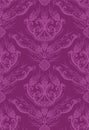 Luxury fuchsia floral wallpaper