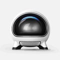 luxury futuristic air purifier vector flat isolated illustration