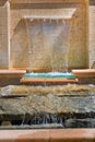 Luxury Garden Waterfall Feature Royalty Free Stock Photo