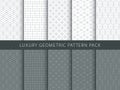 Luxury geometric patterns pack