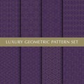 Luxury geometric vector patterns pack Royalty Free Stock Photo