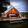 Luxury Glamping: Glamorous Camping. Generative AI