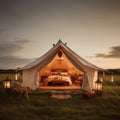 Luxury Glamping: Glamorous Camping. Generative AI