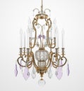 Luxury Glass Chandelier Royalty Free Stock Photo