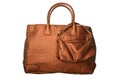 Luxury Glossy Brown Handbag