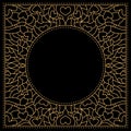 Luxury gold and black card template