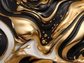 Luxury gold and black fluid background dynamic flow
