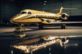Luxury Gold Private jet