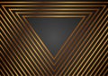 Luxury golden abstract triangles geometric background Royalty Free Stock Photo