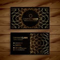 Luxury golden business card design