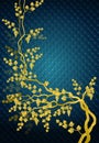 Luxury golden grape-vine background