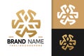 Luxury Golden Triangel Logo Design, brand identity logos vector, modern logo, Logo Designs Vector Illustration Template