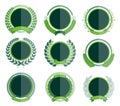 Luxury Green Badges Laurel Wreath Collection