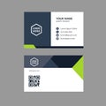 Luxury green blue smooth businesscard template design