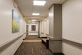 Office Building Carpeted Hallway Royalty Free Stock Photo