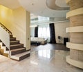 Luxury hall with staircase Royalty Free Stock Photo