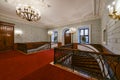 Luxury hall and staircase interior Royalty Free Stock Photo