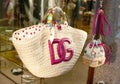 Luxury Hand bags D&G dolce and gabbana straw bag