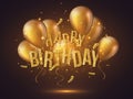 Luxury happy birthday design. Royalty Free Stock Photo