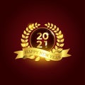 Luxury 2021 Happy New Year elegant design