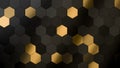 luxury hexagon abstract pattern background