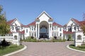 Luxury home with arched entry Royalty Free Stock Photo