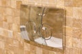 Luxury home bathroom shower in house Royalty Free Stock Photo