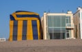 A Beach Front Home Being Tented on the Beach in California