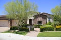 Single-Family Home in a Neighborhood - New Construction Royalty Free Stock Photo