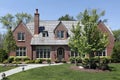 Luxury home with cedar shake roof Royalty Free Stock Photo