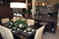 Luxury home dining room Royalty Free Stock Photo