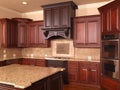 Luxury Home Kitchen center island Royalty Free Stock Photo