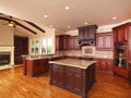 Luxury Home Kitchen side center island Royalty Free Stock Photo