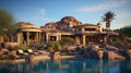 A luxury Home in Scottsdale Arizona. Generative Ai