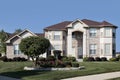 Luxury home with two column arched entry Royalty Free Stock Photo