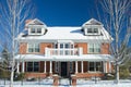 Luxury Home in Winter Royalty Free Stock Photo