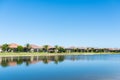 Luxury homes in Florida golf community Royalty Free Stock Photo