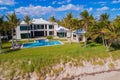 Aerials of luxury homes in Boynton Beach FL USA Royalty Free Stock Photo