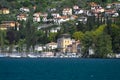 Luxury homes on Lake Como Royalty Free Stock Photo