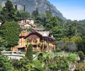 Luxury homes on Lake Como Royalty Free Stock Photo