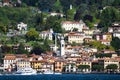 Luxury homes on Lake Como Royalty Free Stock Photo