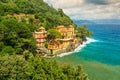 Luxury homes near Portofino,Liguria,Italy,Europe Royalty Free Stock Photo