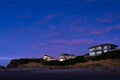 Luxury homes overlooking the beach in Bandon, Oregon, USA Royalty Free Stock Photo