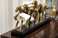 Luxury horse statue, decor Royalty Free Stock Photo